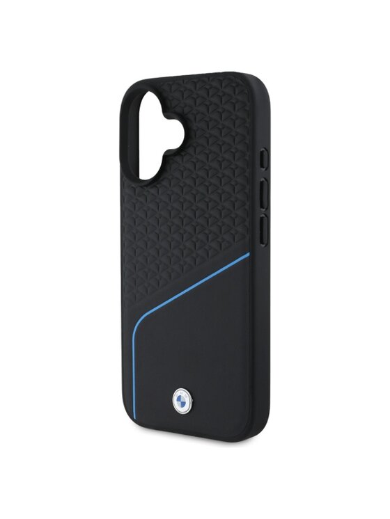 BMW Motorsport BMW Motorsport Etui na telefon Sign Leather Textured And Line Czarny