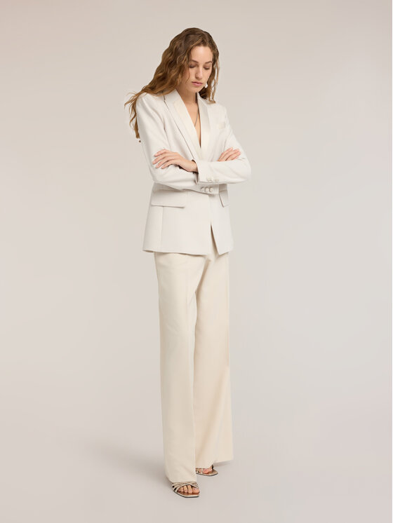 Motivi Motivi Pantaloni di tessuto P04HQ004808N021 Bianco Over Fit