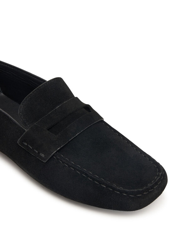 Calvin Klein Calvin Klein Μοκασίνια Square Driver Suede HW0HW02844 Μαύρο