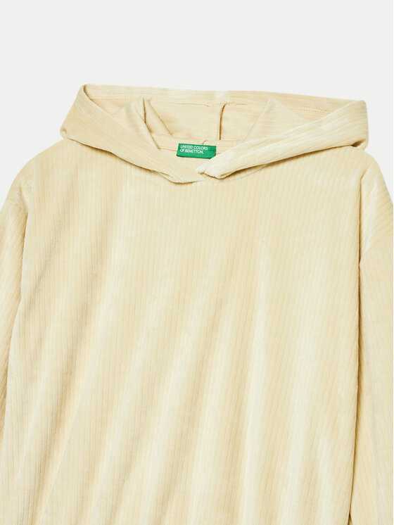 United Colors Of Benetton United Colors Of Benetton Bluza 37JBC203V Beżowy Relaxed Fit