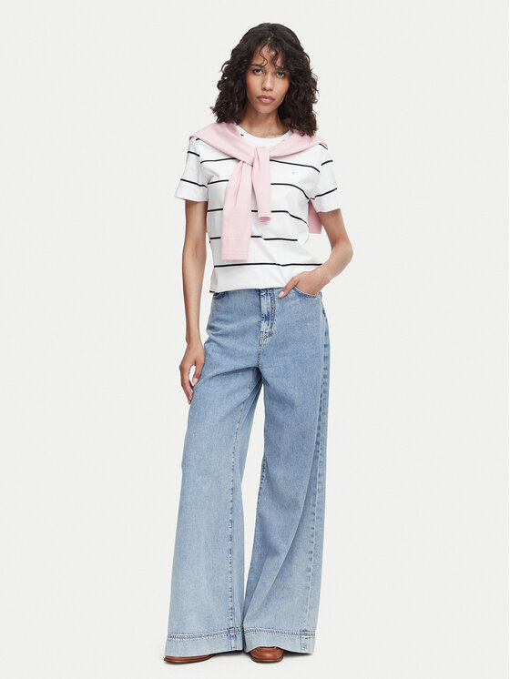 Beverly Hills Polo Club Beverly Hills Polo Club T-särk P-SS26W-TS0162 Valge Regular Fit