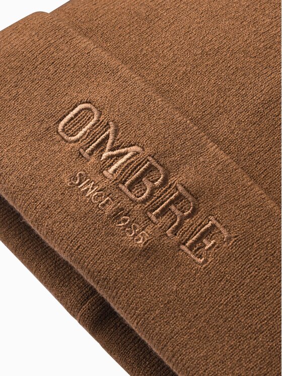 Ombre Ombre Czapka OM-ACWH-0120 Brązowy