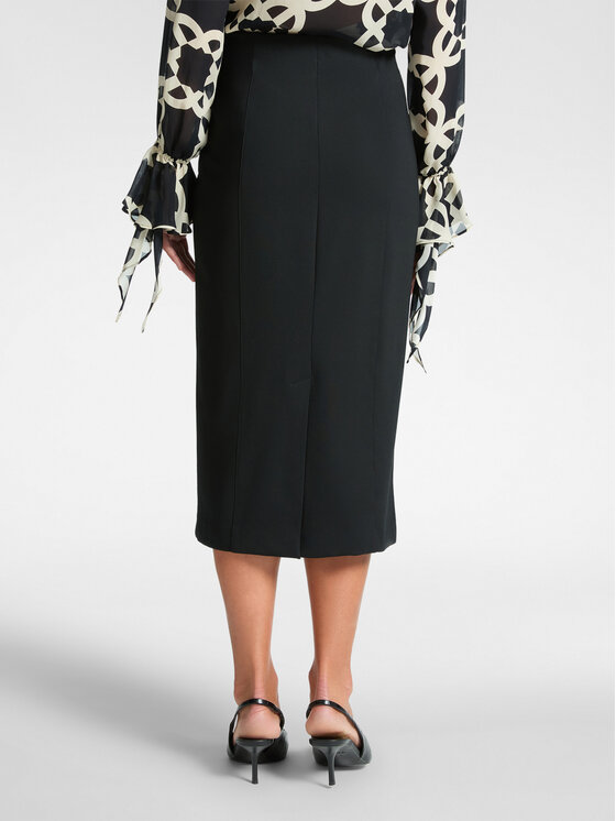 Elena Mirò Elena Mirò Spódnica midi 1802Z000056N033 Czarny Slim Fit