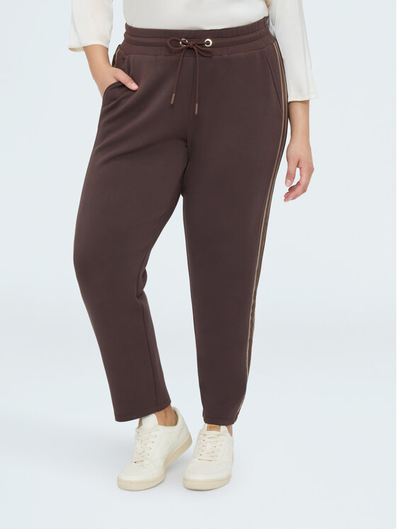 Fiorella Rubino Fiorella Rubino Pantaloni di tessuto P818L002338N022 Marrone Regular Fit