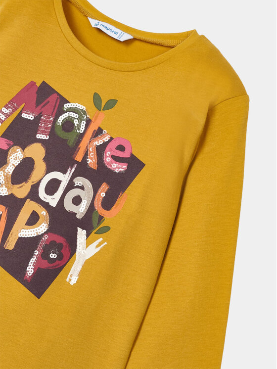 Mayoral Mayoral Blusa 4.015 Giallo Regular Fit