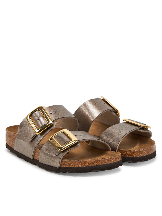 Birkenstock Birkenstock Klapki Sydney Cushion Buckle 1029372 Złoty