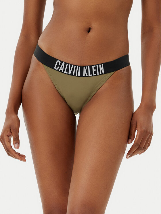 Dół od bikini Calvin Klein Swimwear, Rozmiar S, Zielone, KW0KW02857