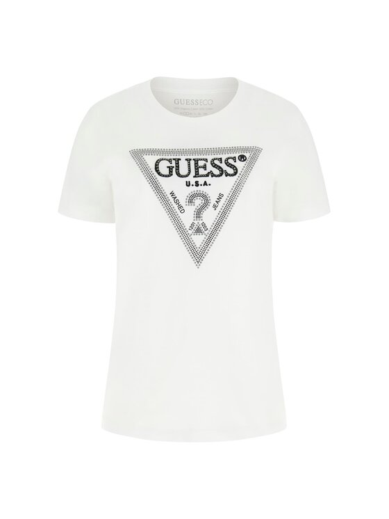 Guess Guess Marškinėliai 178509 Balta Classic Fit