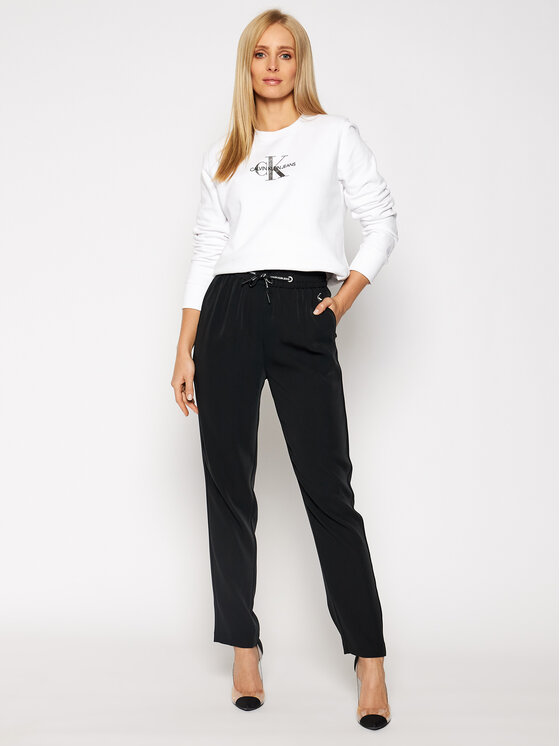 Calvin Klein Jeans Džemperis J20J215145 Balta Regular Fit • Modivo.lt