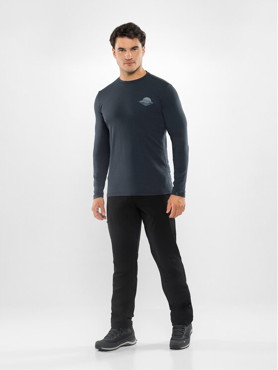 Viking Viking Longsleeve Escalante Granatowy Regular Fit