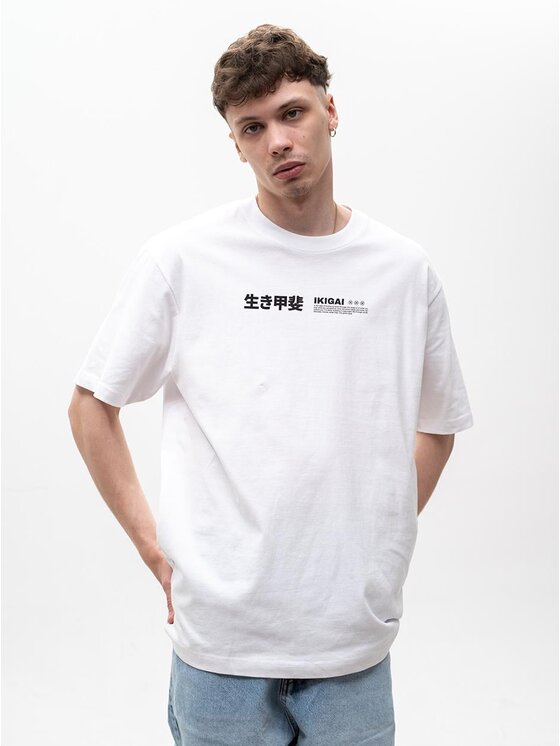 MyStars MyStars T-Shirt 131484 Biały Oversize