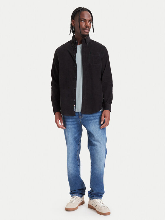 Tommy Jeans Tommy Jeans Hemd DM0DM23517 Schwarz Regular Fit