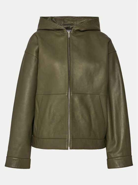 2NDDAY 2NDDAY Giacca di pelle 2251512606 190515 Verde Regular Fit
