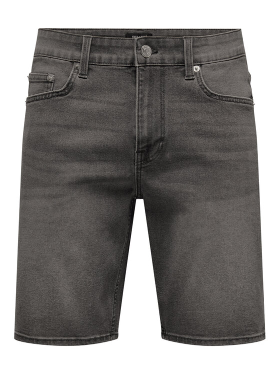 Only & Sons Only & Sons Kratke traperice Weft 22034527 Siva Regular Fit