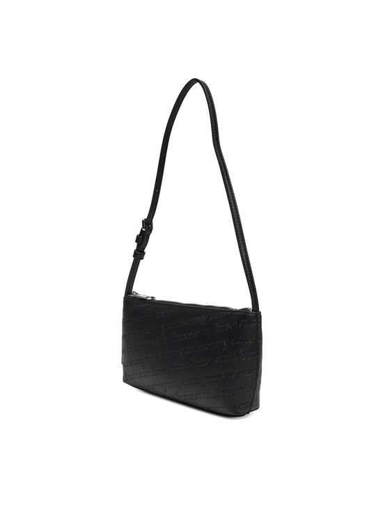 Tommy Jeans Tommy Jeans Дамска чанта Tjw Must Aop Shoulder Bag AW0AW17867 Черен