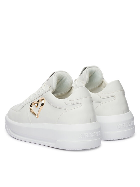 LOVE MOSCHINO LOVE MOSCHINO Sneakersy JA15485G0OIA0100 Biela