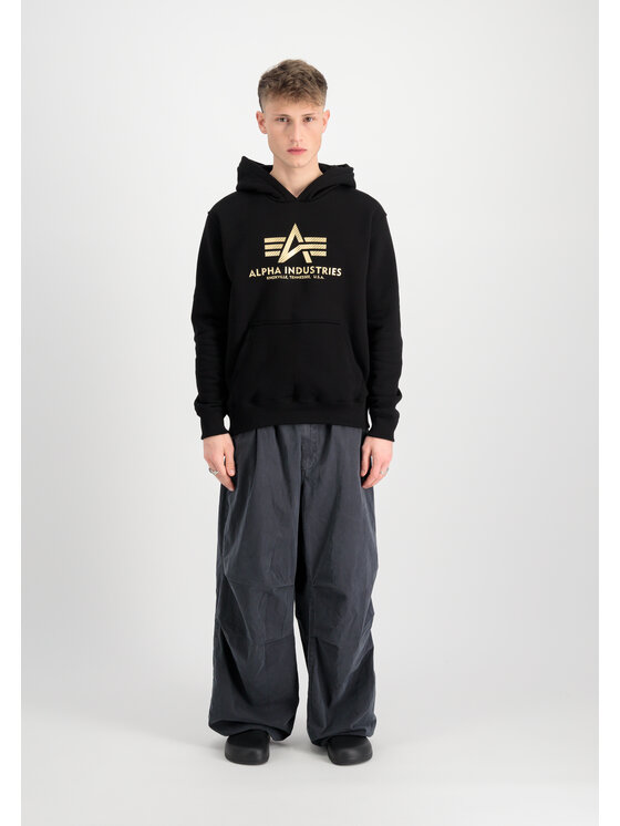 Alpha Industries Alpha Industries Mikina Basic Carbon Hoodie Dvojfarebné zlato Regular Fit