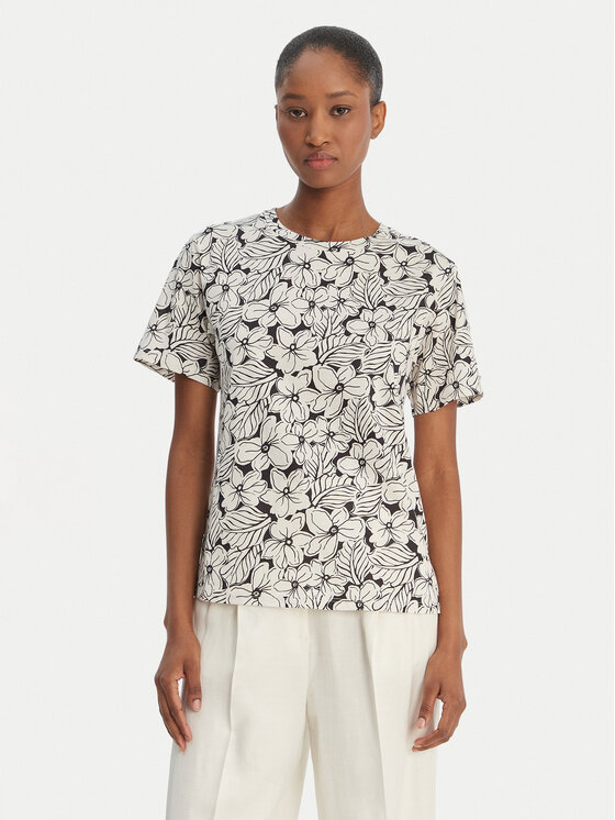 Weekend Max Mara Tricou Bussola 2615971022 Negru Regular Fit