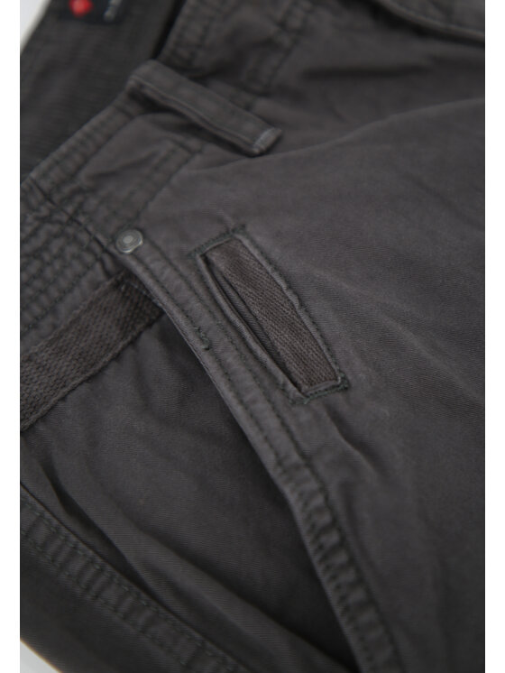 Volcano Volcano Spodnie cargo R-HAMPTER Czarny Regular Fit