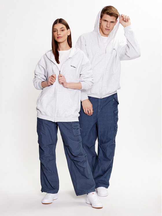 Felpa IF ZIP THROUGH 75479865 Grigio Zipped Hoodie...