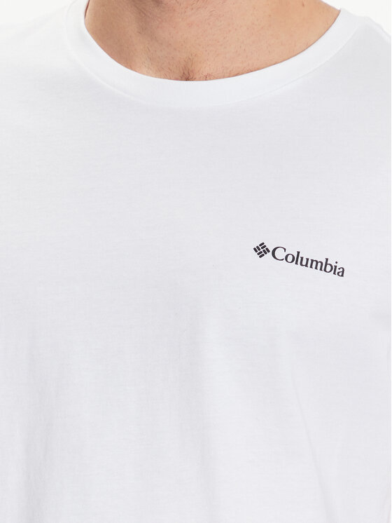 Columbia Columbia T-särk Basic Logo 1680053 Valge Regular Fit