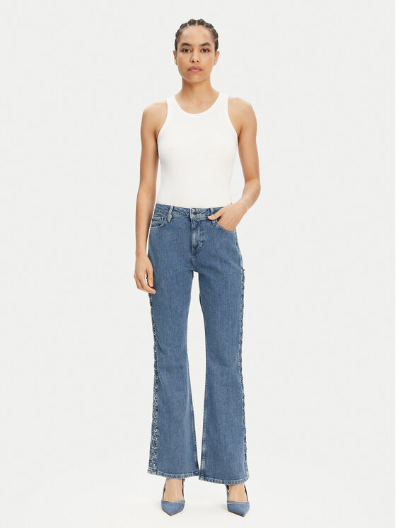 Guess Guess Дънки W5GA1E D4H7C Син Boot Fit