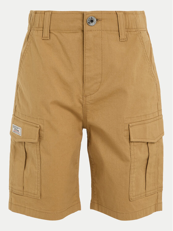 Tommy Hilfiger Tommy Hilfiger Pantaloncini di tessuto KB0KB08799 Beige Straight Fit