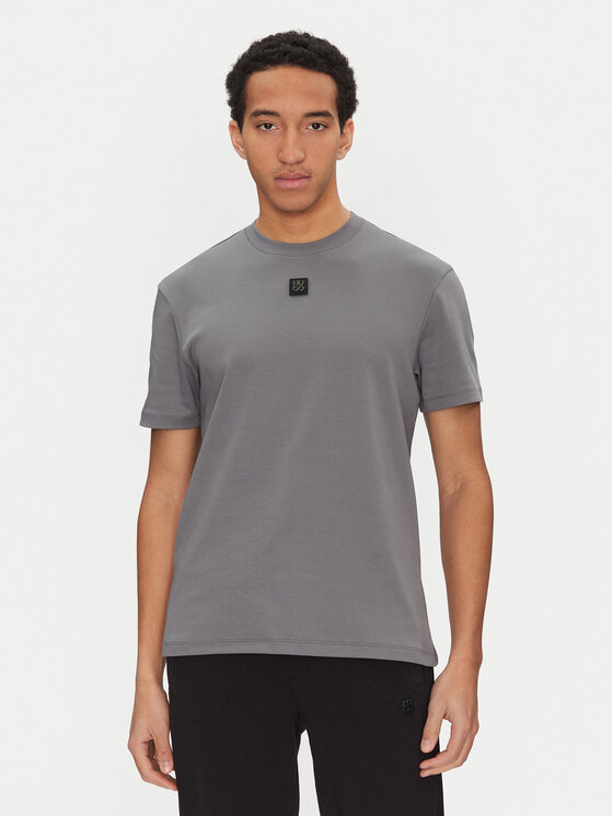 HUGO HUGO Marškinėliai Dalile 50505201 Pilka Regular Fit