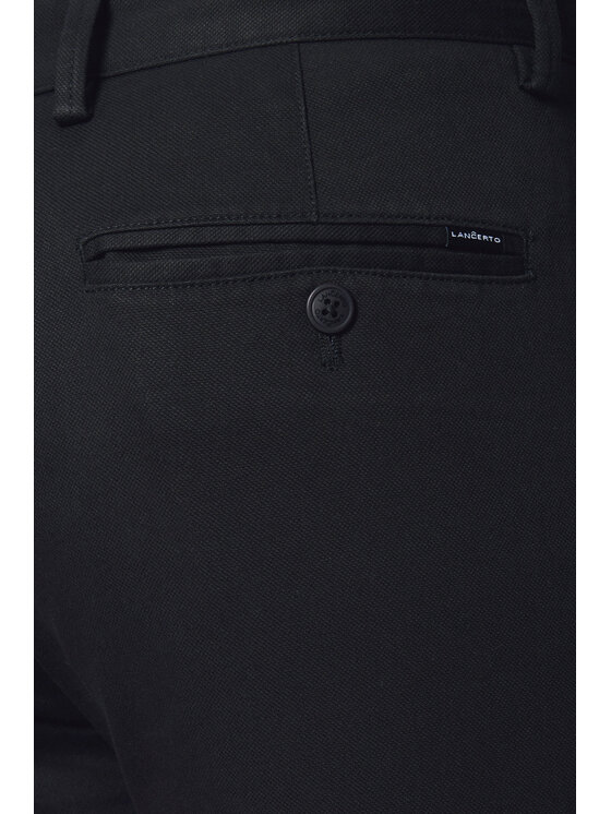 Lancerto Lancerto Chinosy Maroko SP082124000004 Czarny Slim Fit