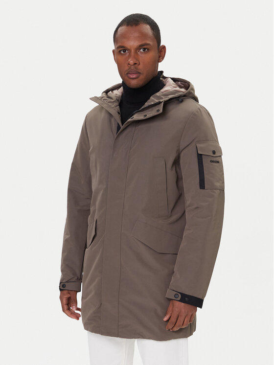 Geox Geox Parka Velletri M5628F T3285 F1432 Barna Regular Fit