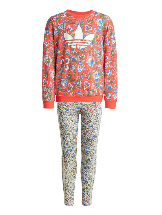 adidas adidas Set majica dugih rukava i leggins Liberty London JV7803 Tamnoplava Loose Fit