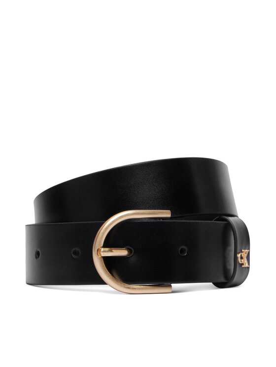 Calvin Klein Calvin Klein Pas Rounded Buckle Ck Loop 35Mm LV04F7145G Črna