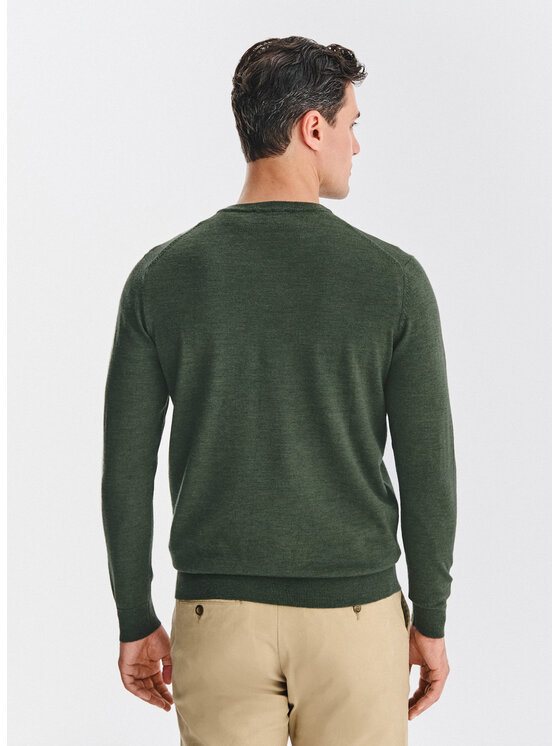 Pako Lorente Pako Lorente Sweter P25WP-2X-018 Zielony Classic Fit