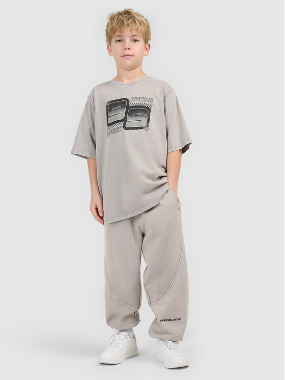 4F 4F T-Shirt ESPORTS RACING Szary Loose Fit