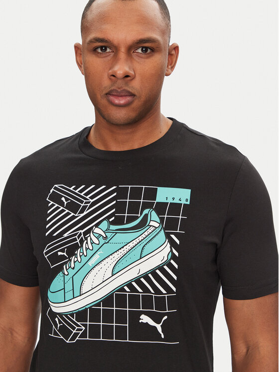Puma Puma Тишърт Sneaker 684830 Черен Regular Fit