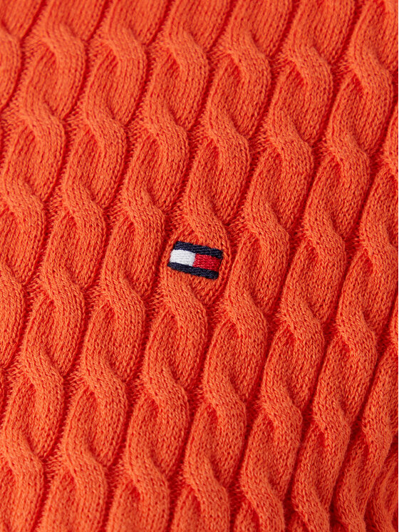 Tommy Hilfiger Tommy Hilfiger Pullover Fine WW0WW41474 Orange Regular Fit
