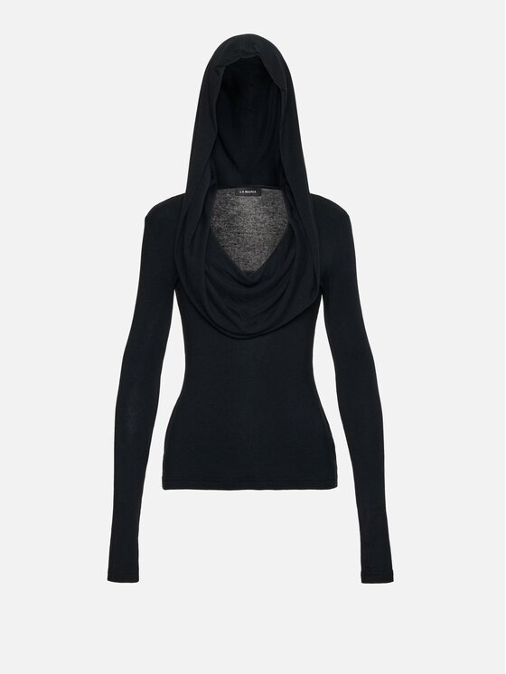 La Mania La Mania Longsleeve GAEL Czarny Slim Fit