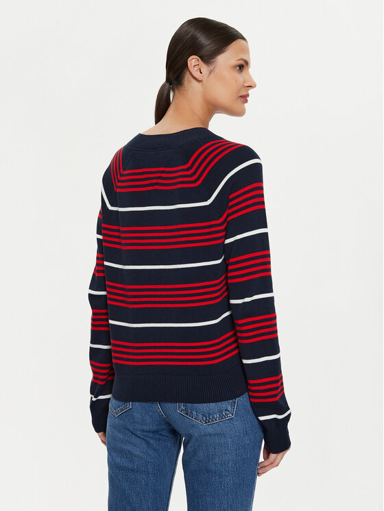 Tommy Jeans Tommy Jeans Sweater DW0DW18652 Sötétkék Relaxed Fit
