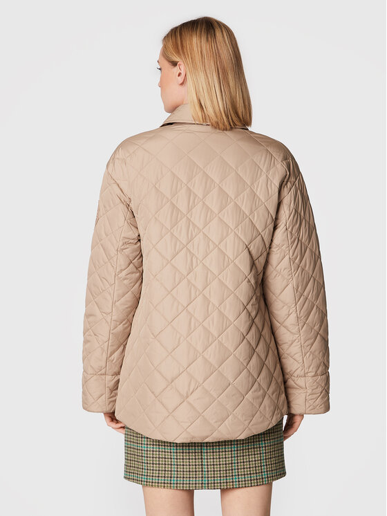 Tommy Hilfiger Tommy Hilfiger Prechodná bunda Quilted WW0WW35552 Béžová Relaxed Fit