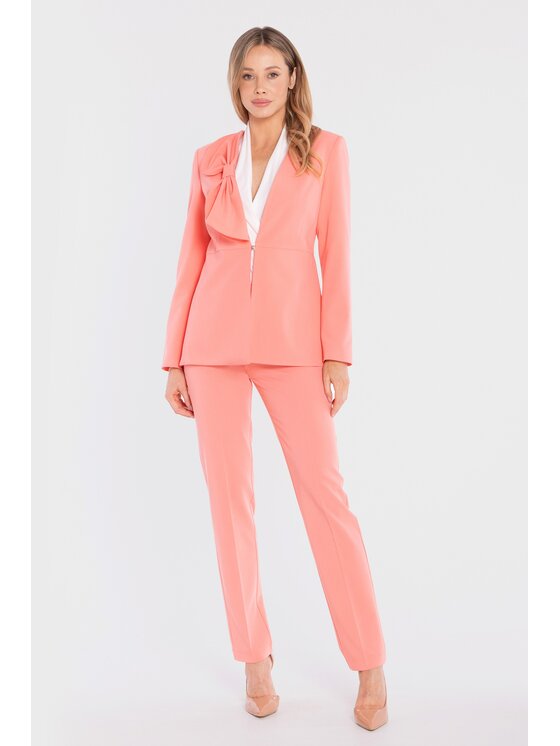 Stylove Stylove Pantaloni di tessuto S433 Arancione Cigarette Fit
