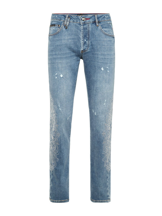 PHILIPP PLEIN PHILIPP PLEIN Jeansy 25891 Niebieski Straight Leg