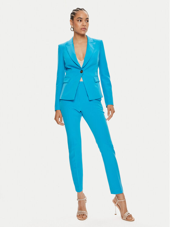 Liu Jo Liu Jo Kalhoty z materiálu CA4201 T2200 Modrá Regular Fit