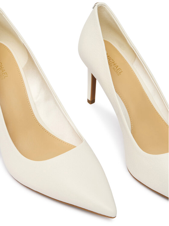 MICHAEL Michael Kors MICHAEL Michael Kors Pantofi cu toc subțire Alina 40T6HNMP1L Alb