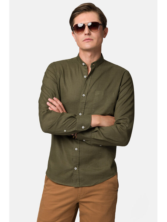 Lancerto Lancerto Koszula Edith KO000108555993 Zielony Slim Fit