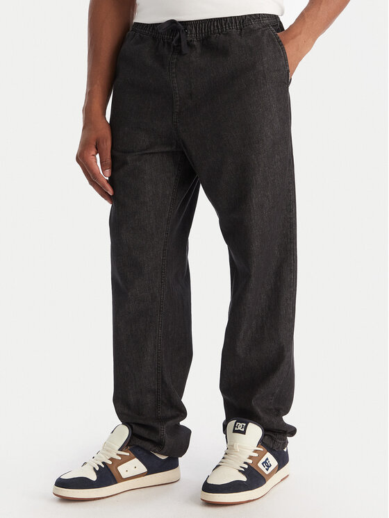 Quiksilver Quiksilver Farmer Taxer EQYDP03494 Fekete Loose Fit