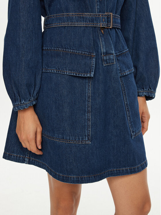 Weekend Max Mara Weekend Max Mara Rochie de blugi Euro 2515221021 Bleumarin Relaxed Fit