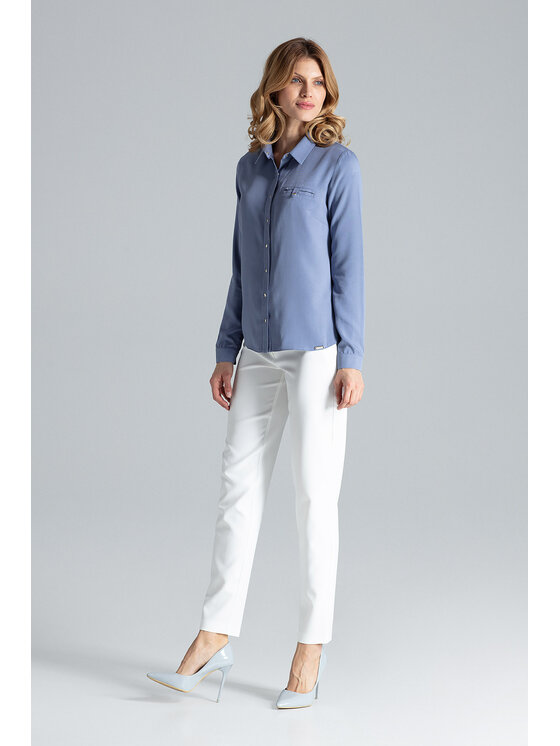 FIGL FIGL Košeľa M581 Modrá Regular Fit