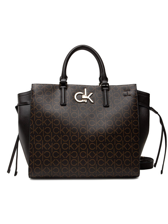 Borsetta Tote Md Monogram Mix K60K608314 Marrone