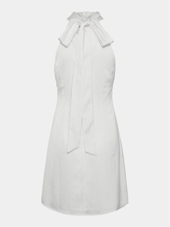 YAS YAS Коктейльна сукня Dottea 26032326 Білий Slim Fit