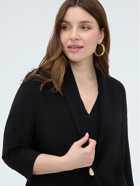 Fiorella Rubino Fiorella Rubino Giacca di transizione R801L000334N033 Nero Slim Fit